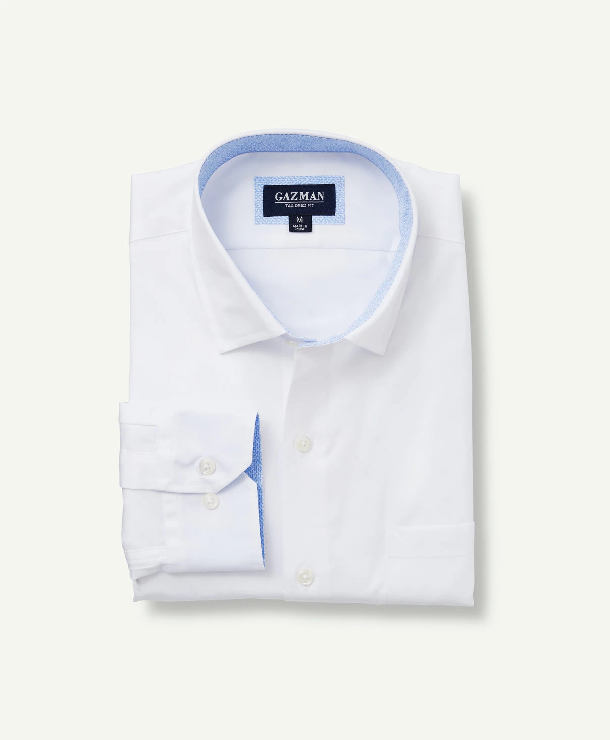 Tailored Fit Easy Care Plain Twill Shirt - White - Image 2