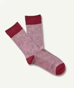Non Tight Birdseye Socks - Port