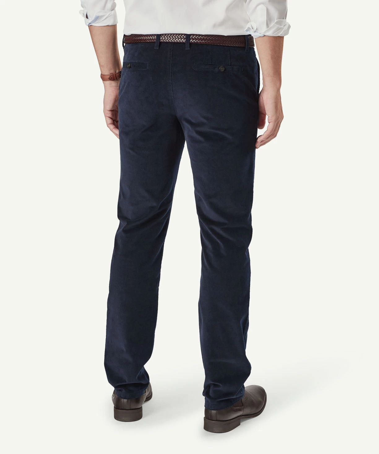 Stretch Fine Cord Pants - Navy - Image 5