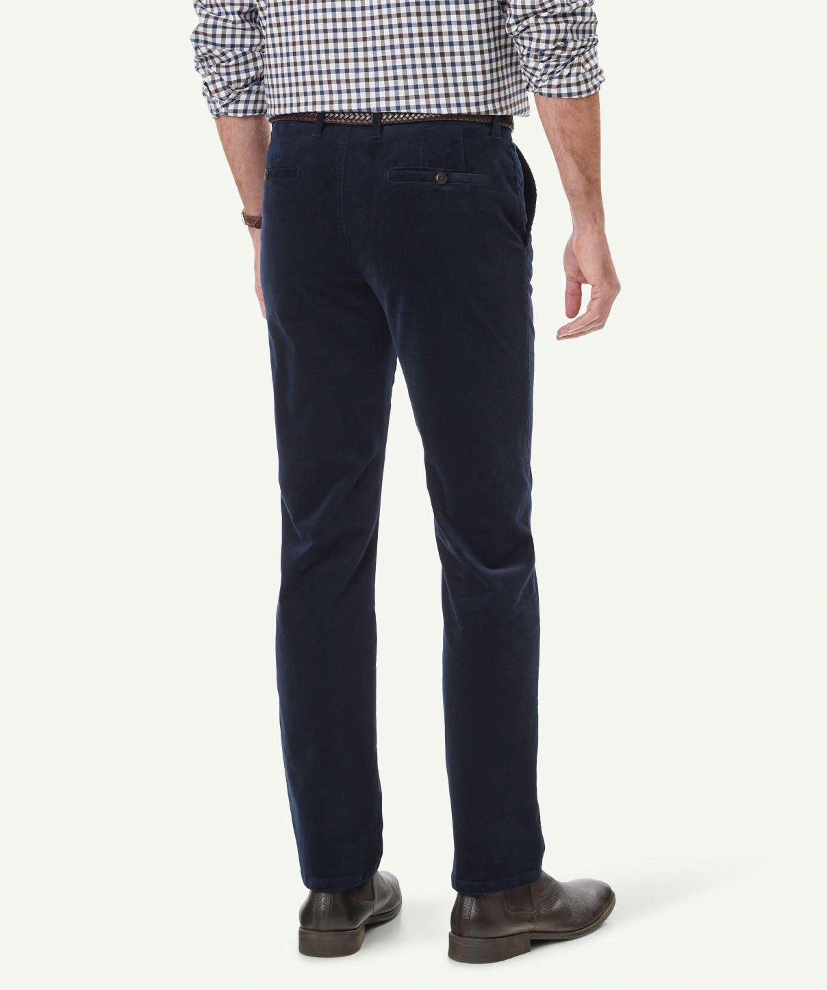 Stretch Fine Cord Pants - Navy - Image 6