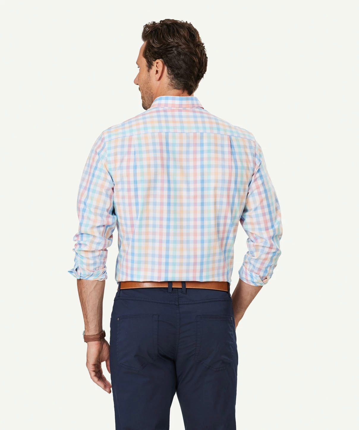 Easy Care Multi Check Long Sleeve Shirt - Multi Check - Image 3
