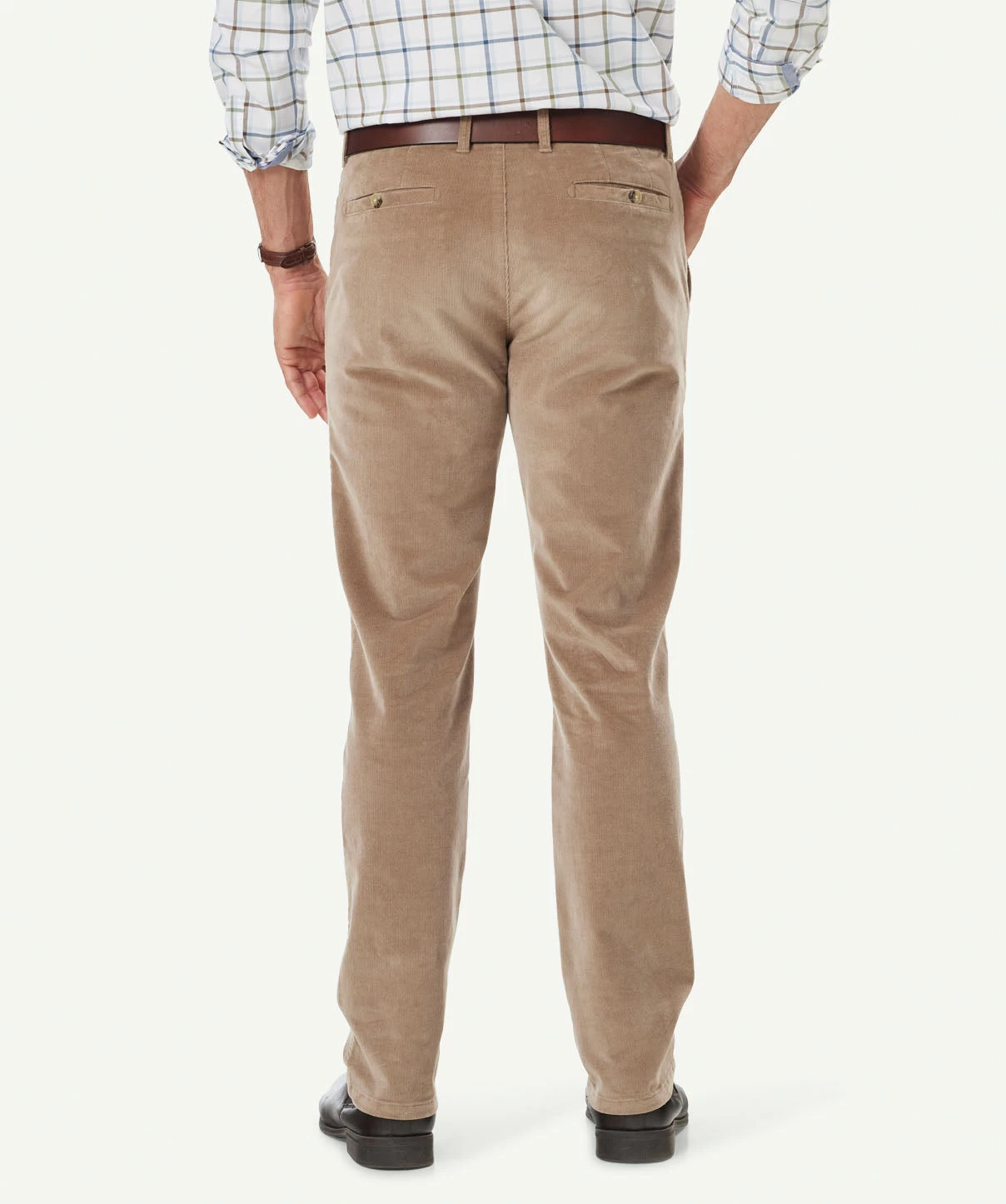 Stretch Fine Cord Pants - Pebble - Image 3