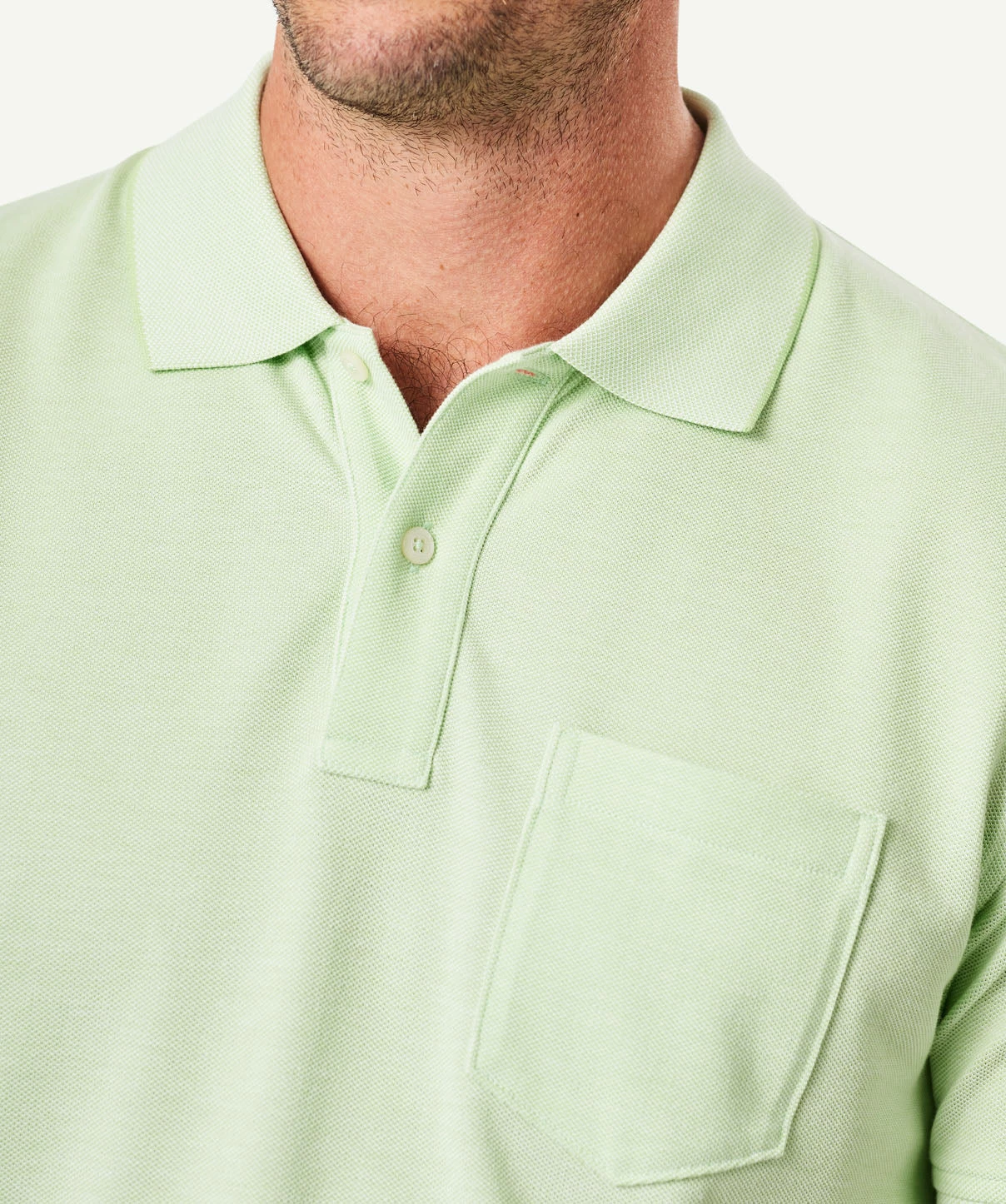 Oxford Pocket Polo Shirt - Lime - Image 4