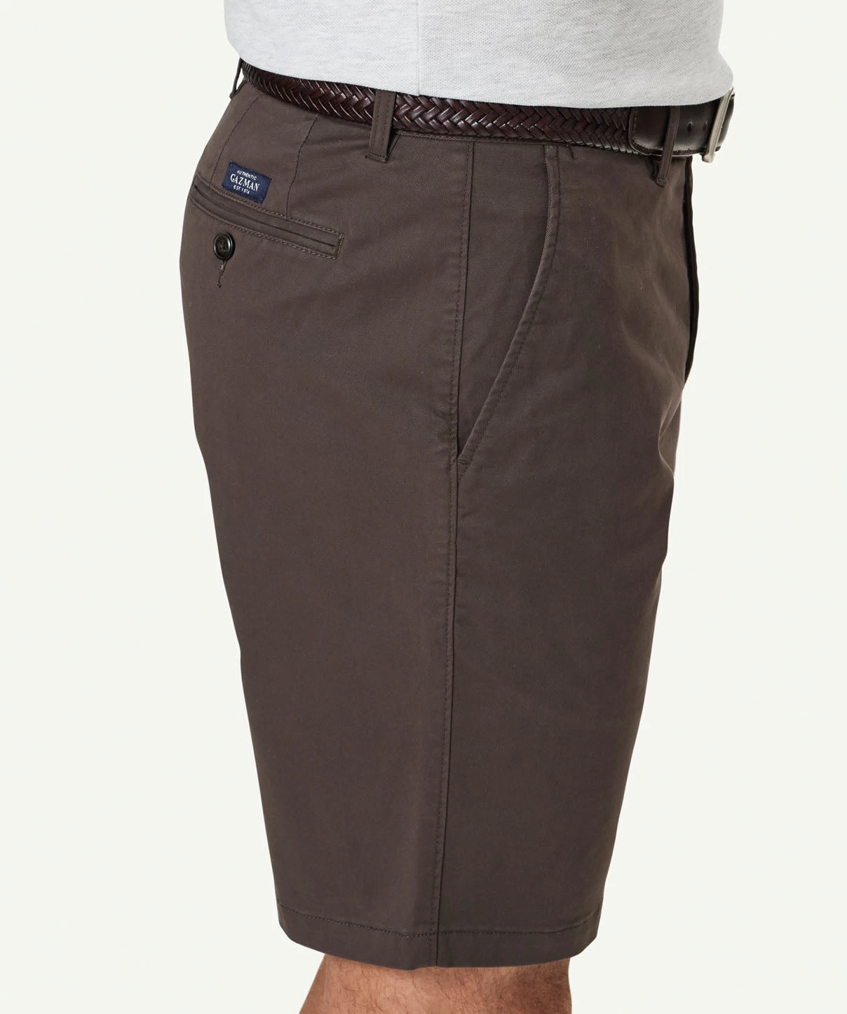 Comfort Twill Shorts - Chocolate - Image 4