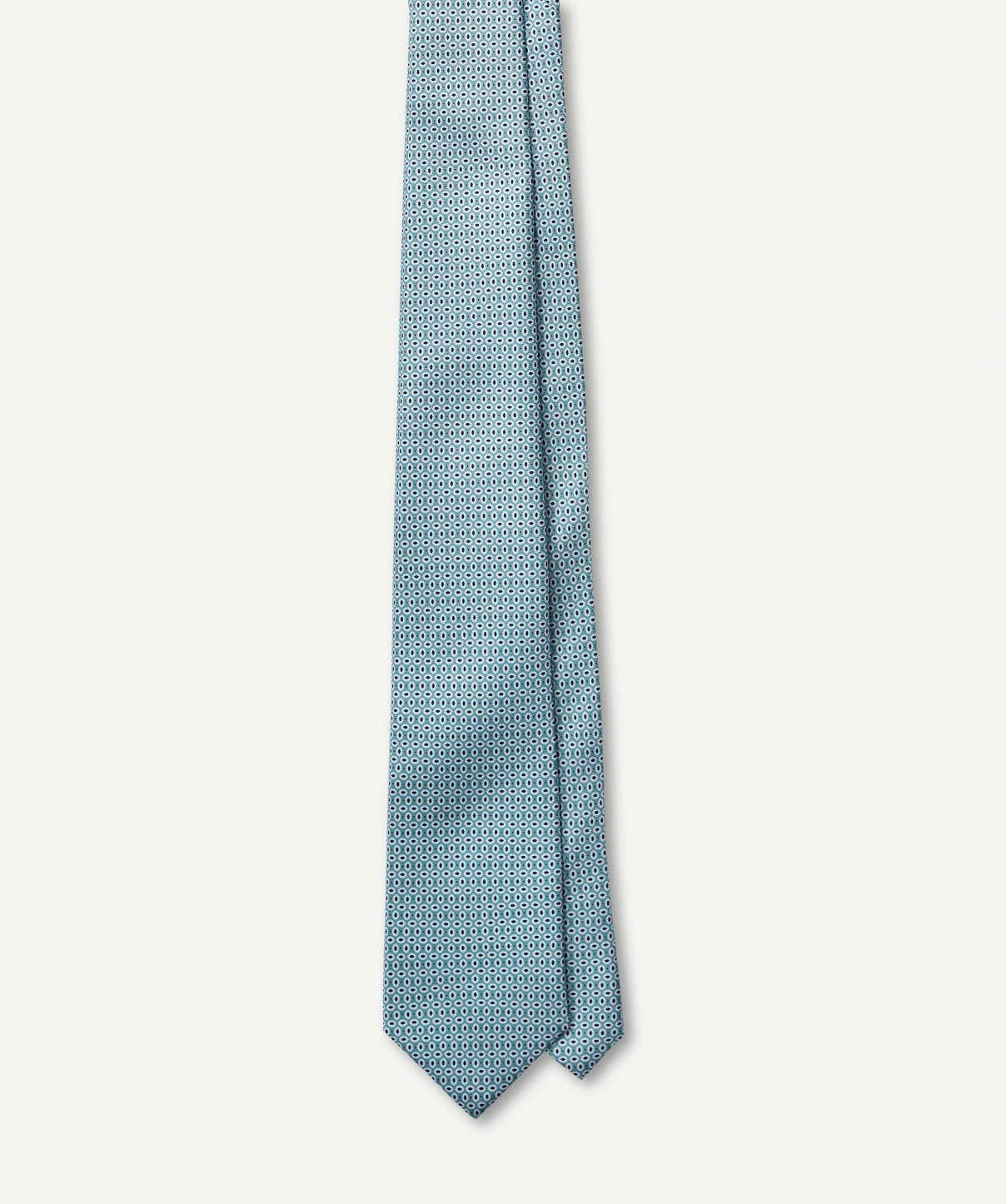 Silk Textured Stripe Tie - Palm - Image 3