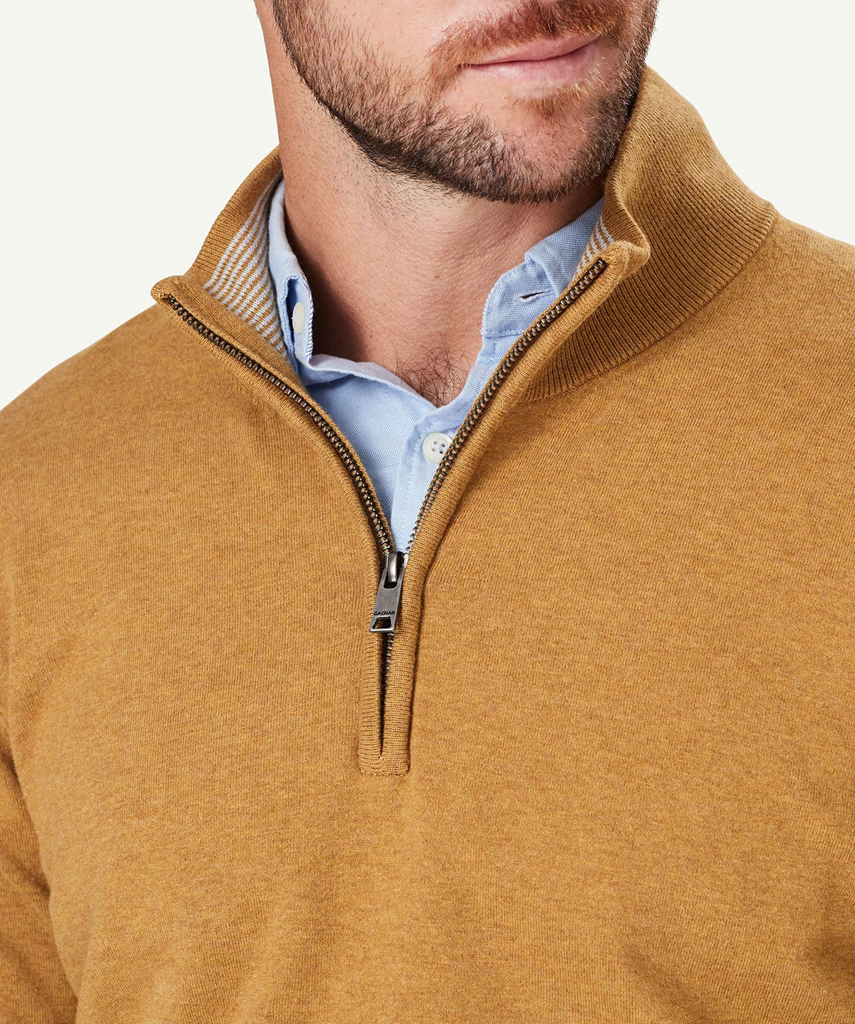 High Flex Half Zip Knit - Mineral Yellow - Image 4