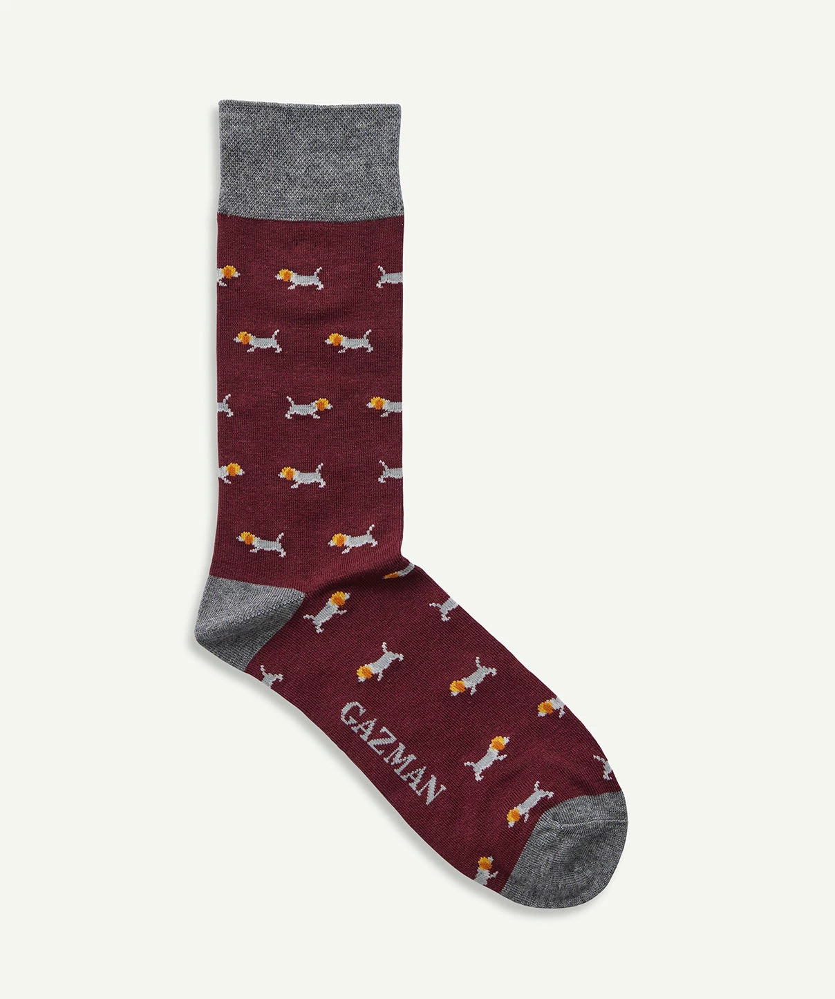Non Tight Beagle Sock - Merlot - Image 4