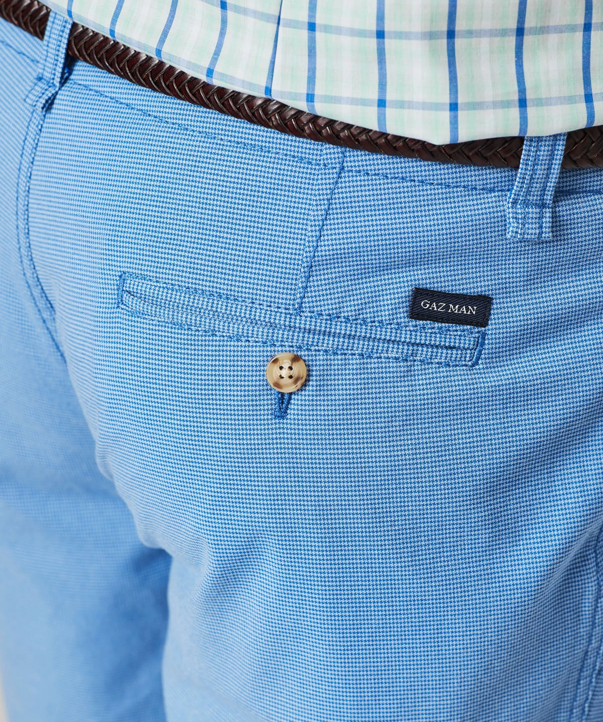 Active Houndstooth Shorts - Cornflower - Image 4