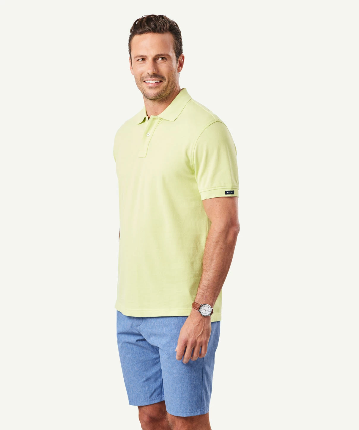 Classic Pique Polo - Lime - Image 5