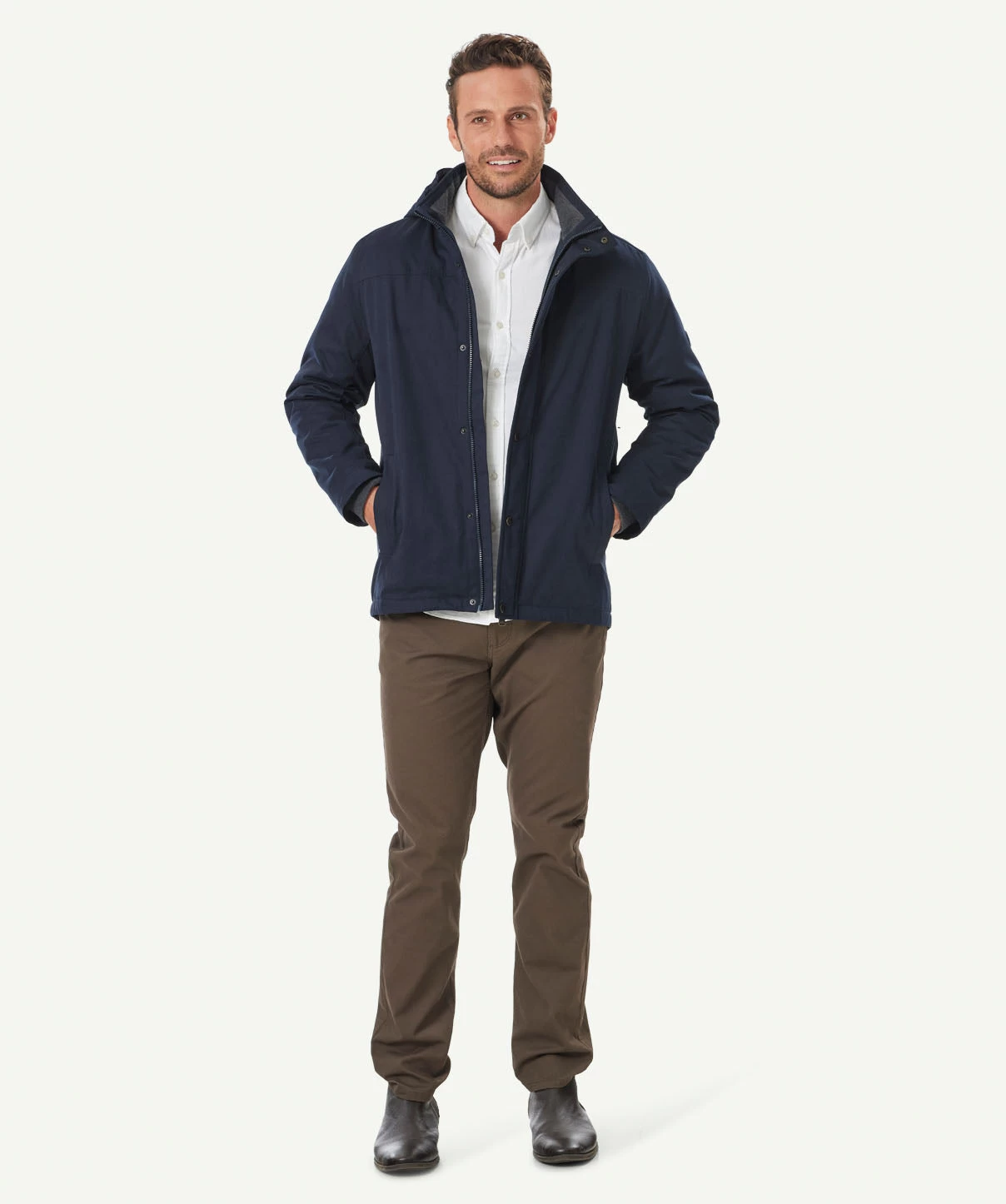 Stadium Jacket - Navy - Image 5