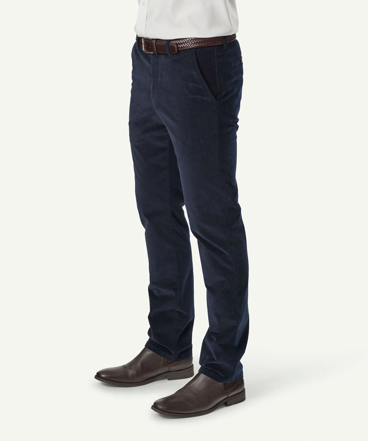 Stretch Fine Cord Pants - Navy - Image 10