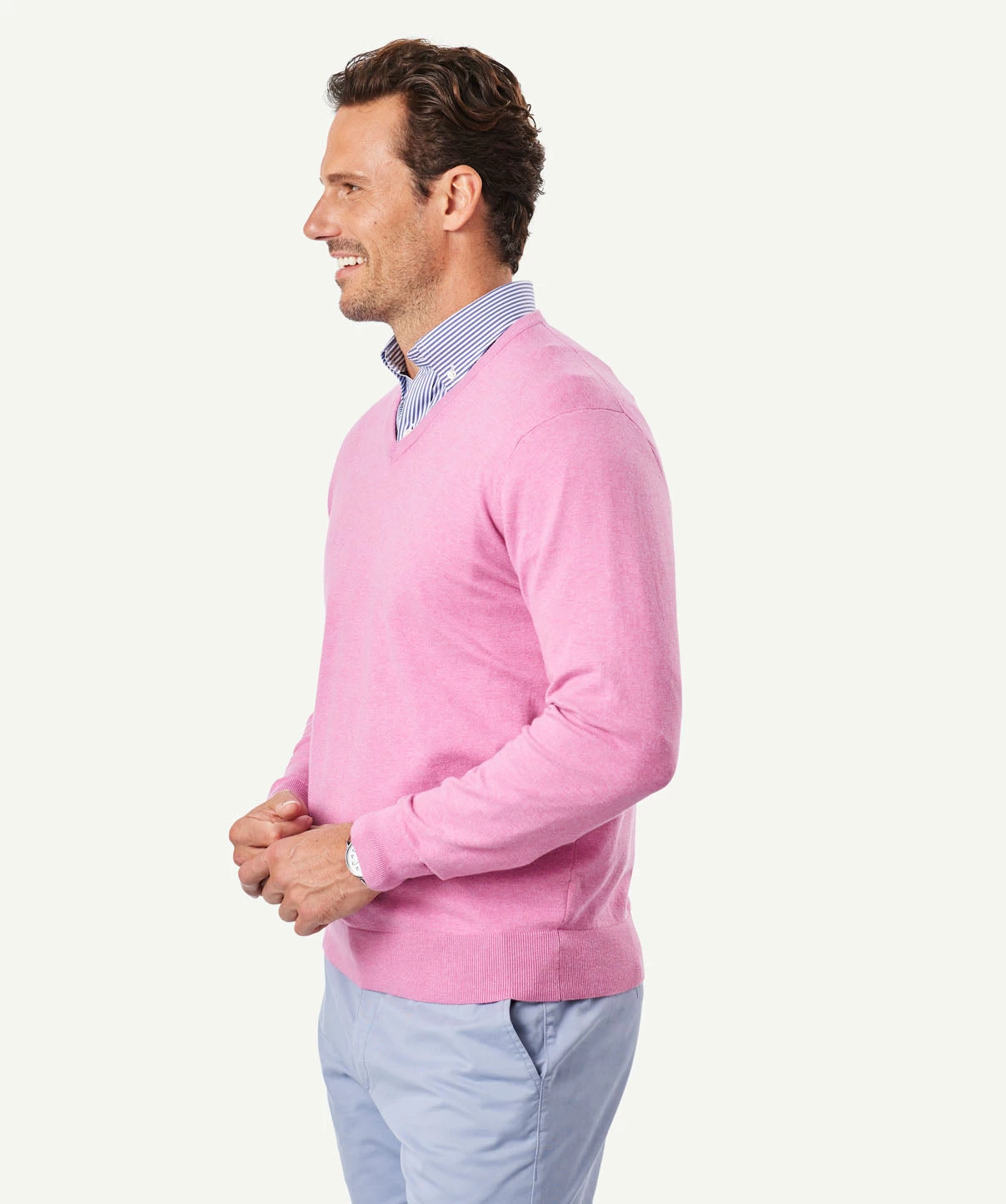 Hi Flex Comfort V Neck - Fuchsia - Image 6