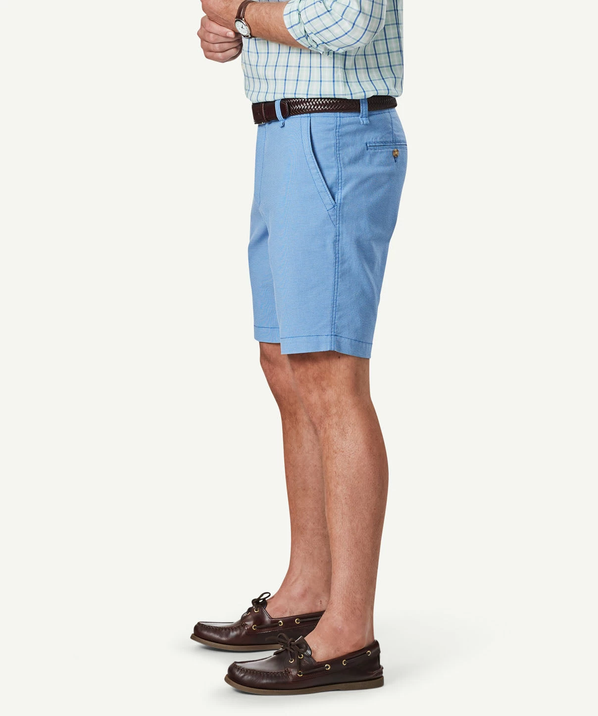 Active Houndstooth Shorts - Cornflower - Image 5