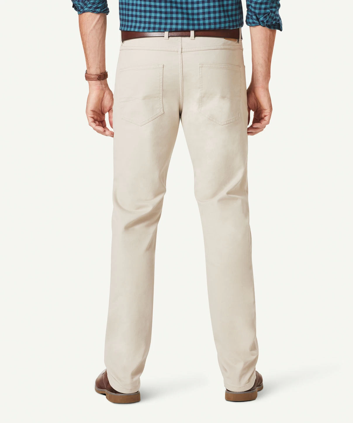 Stretch Bedford Cord Pants - Putty - Image 3