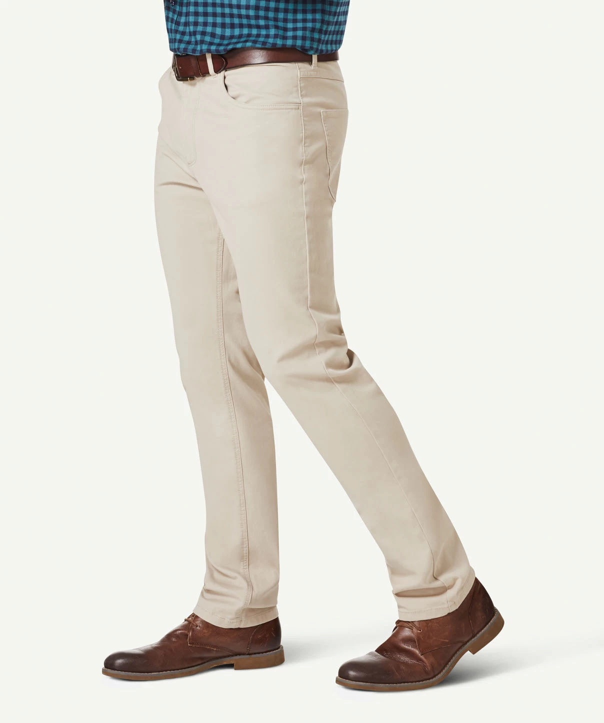 Stretch Bedford Cord Pants - Putty - Image 4