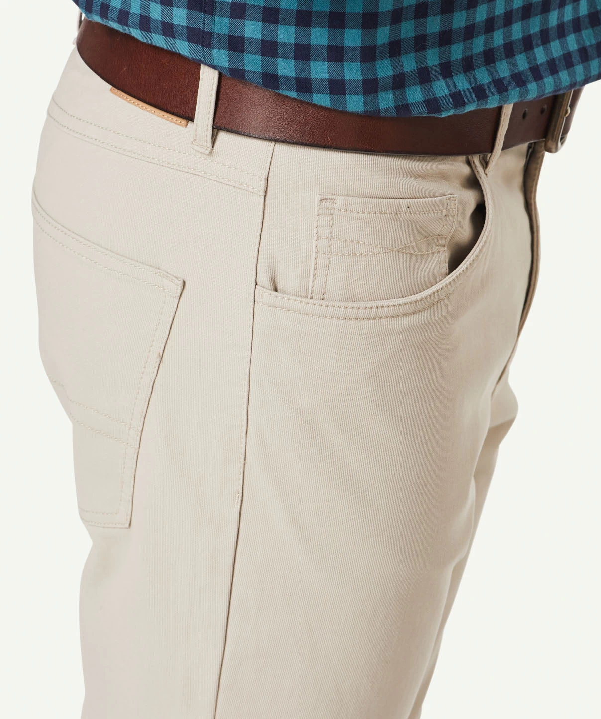 Stretch Bedford Cord Pants - Putty - Image 5