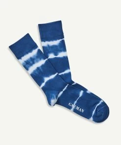 Non Tight Tie Dye Sock - Navy